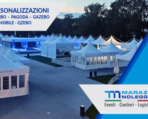 Noleggio gazebo personalizzati per eventi